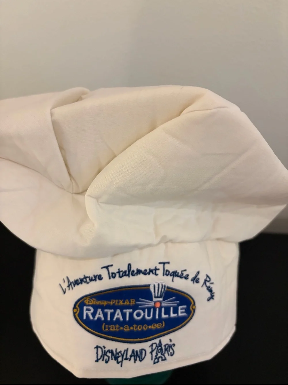 Disneyland Paris Pixar Ratatouille Chef Toque Hat - White with Blue Logo